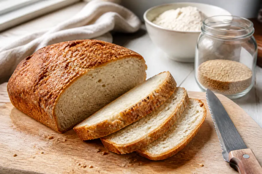 Glutenfrit brød, der ikke smuldrer