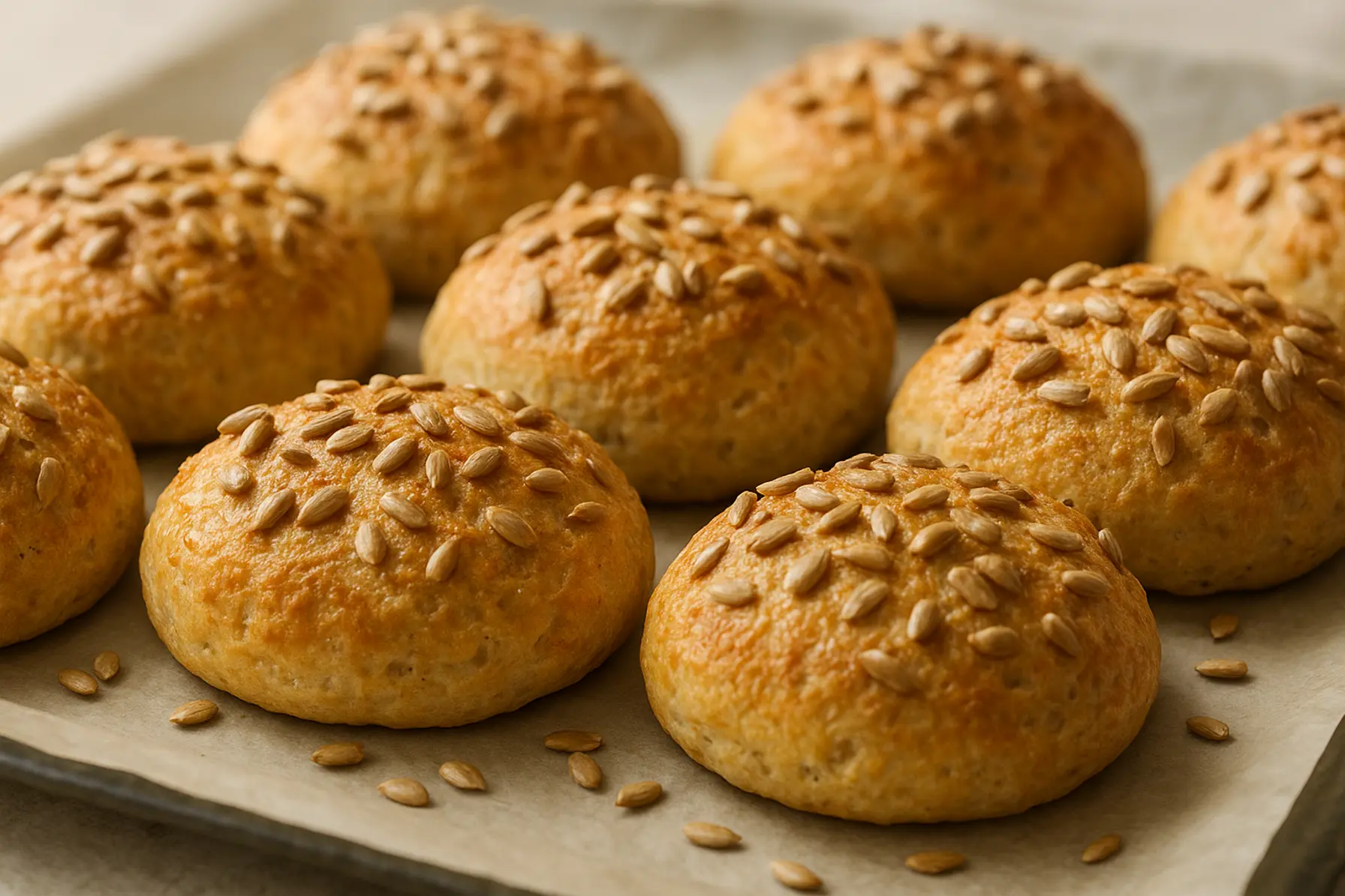 Luftige æltfri boller