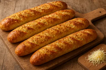 Flutes med parmesan og hvidløg