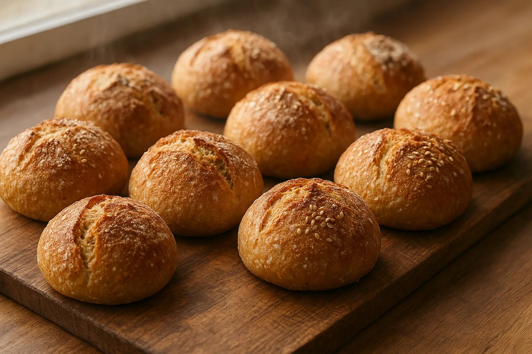 Hurtige surdejsboller