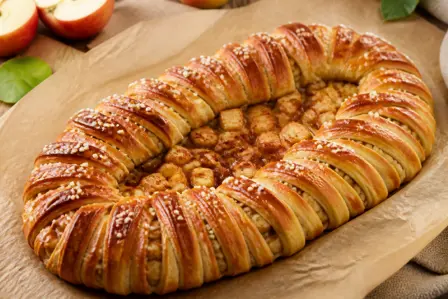 Kanelkringle med æble