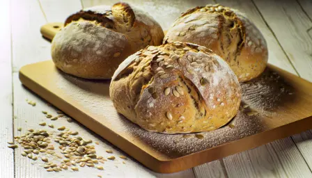 Rustikke kærnerundstykker