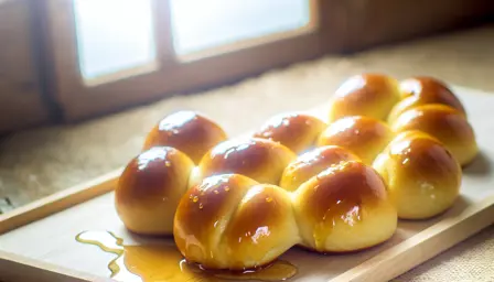 Solskinsknuder med honningglans