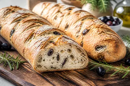 Sprøde olivenflutes med rosmarin