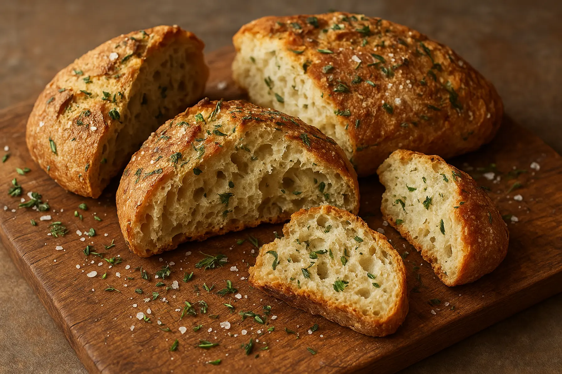 Sprødt Klippebrød med Urter