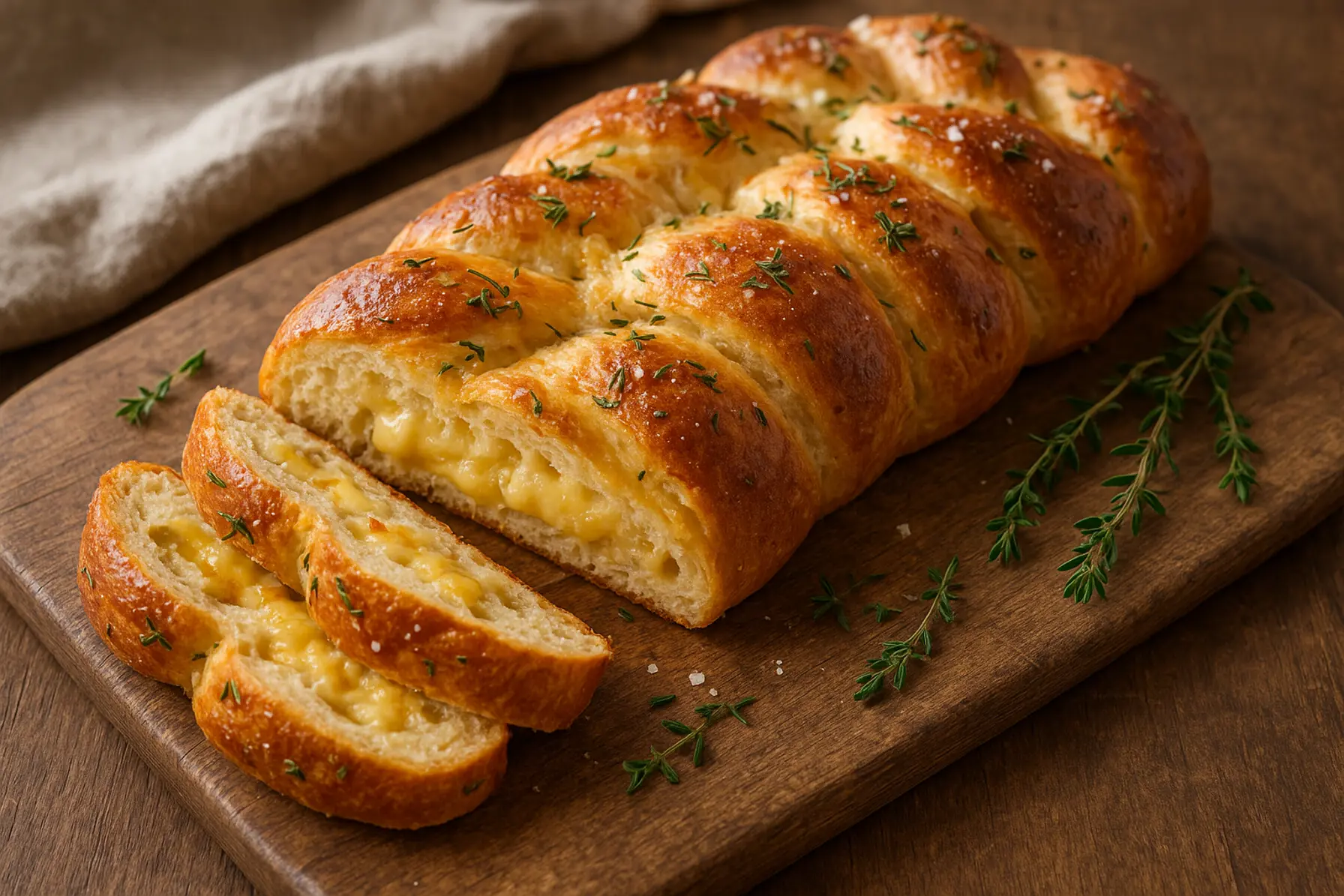 Surdejsflette med ost og timian